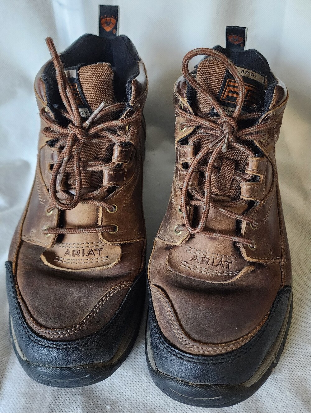 Ariat Brown and Black Men’s Terrain Leather Boots Size 10EE